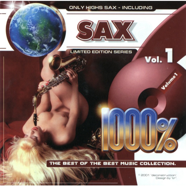 CD Audio เพลงสากล [บรรเลง] VA - 1000% SAX (The Best of The Best Music Collection) (2001) (แผ่น Remake + screen)