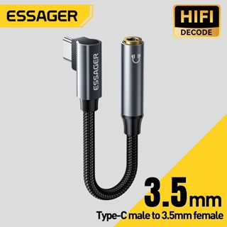 [พร้อมส่ง] Essager ตัวแปลงหูฟัง Type-C เป็น 3.5mm DAC Chip ส…