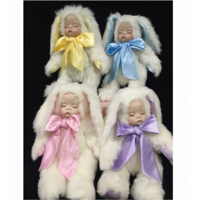 Vintage Porcelain Bunny Heirloom Doll 35cm – Limited Collection