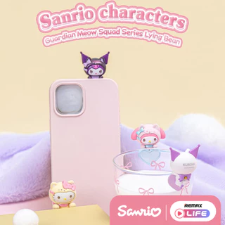 [ กล่องสุ่ม ] Sanrio Lying Bean รุ่น Guardian Meow Squad Series ที่เกาะโทรศัพท์มือถือ ซานริโอ้ ลิขสิทธิ์แท้