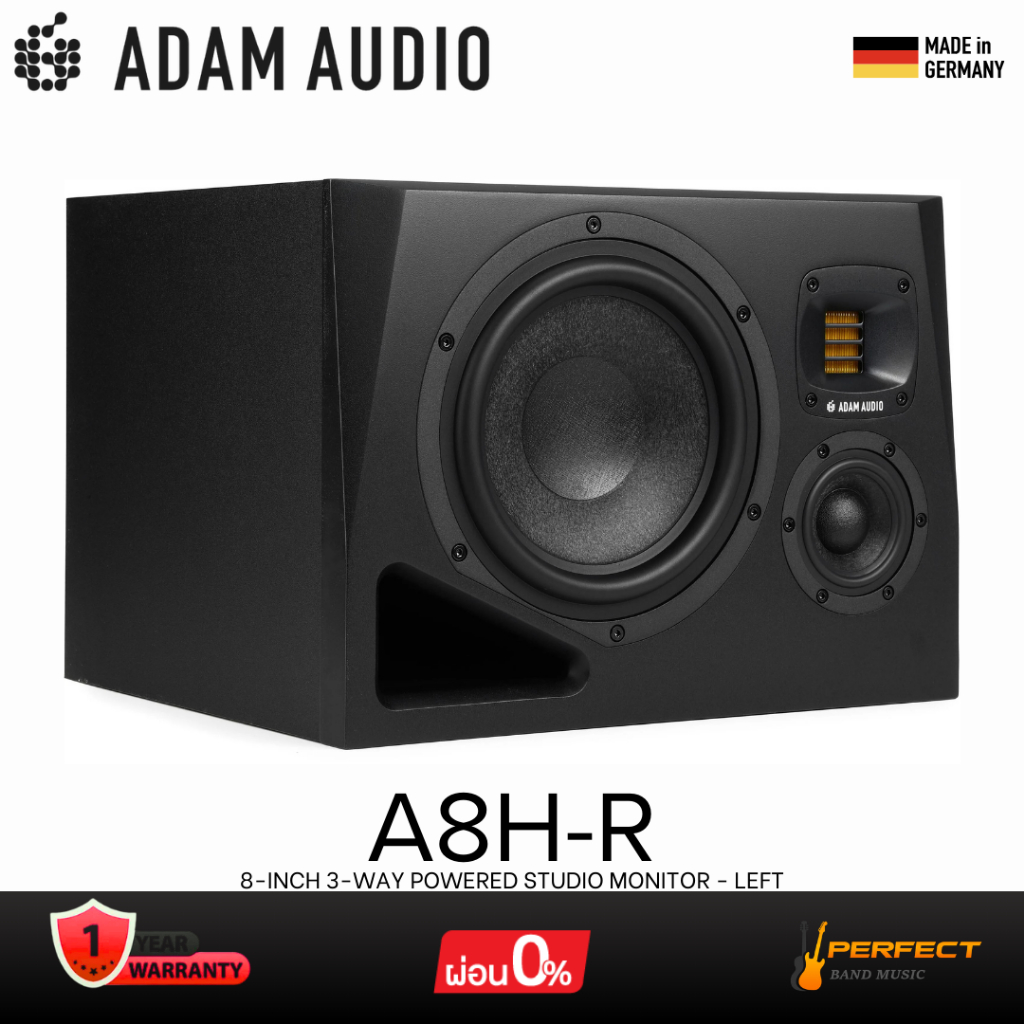 ลำโพงมอนิเตอร์  ADAM Audio A8H-R 8-inch 3-way Powered Studio Monitor - Left * กรุณาสอบถามก่อนสั่งซื้
