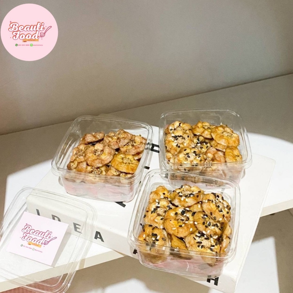 FD13 กล้วยหนึบแบบแว่นลายดอกไม้ 100g