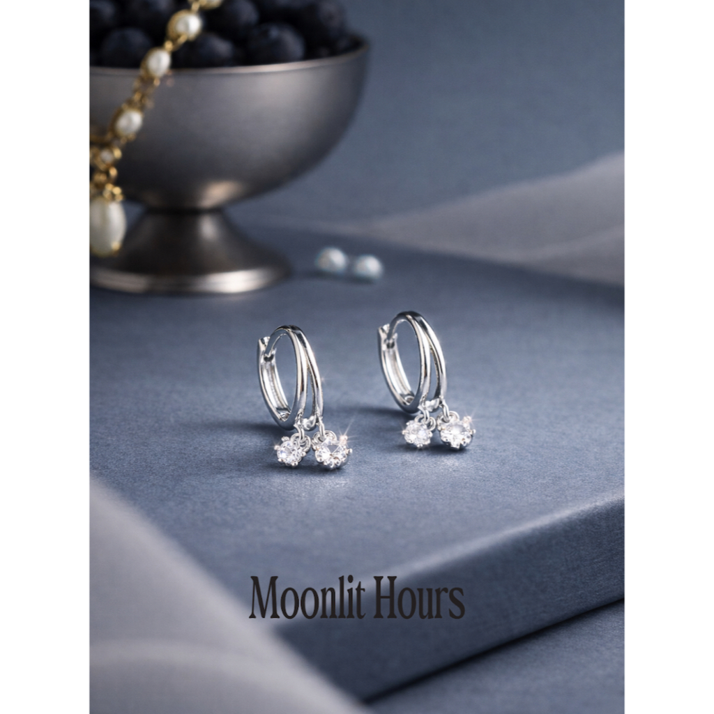 Moonlit Hours | Moonbeam Hoop Earrings