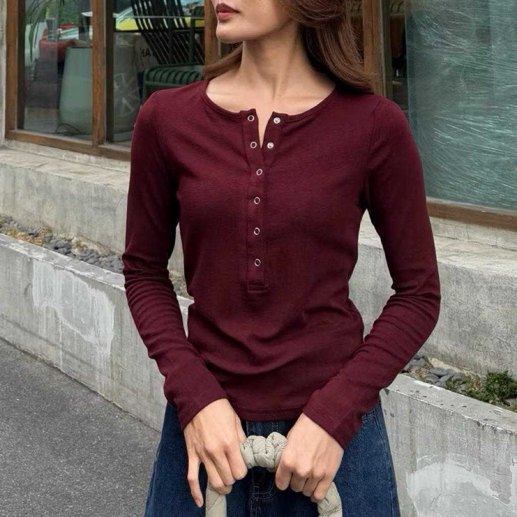 ปล่อยต่อ✨Apparel.story -Gigi top เสื้อยืดแขนยาว