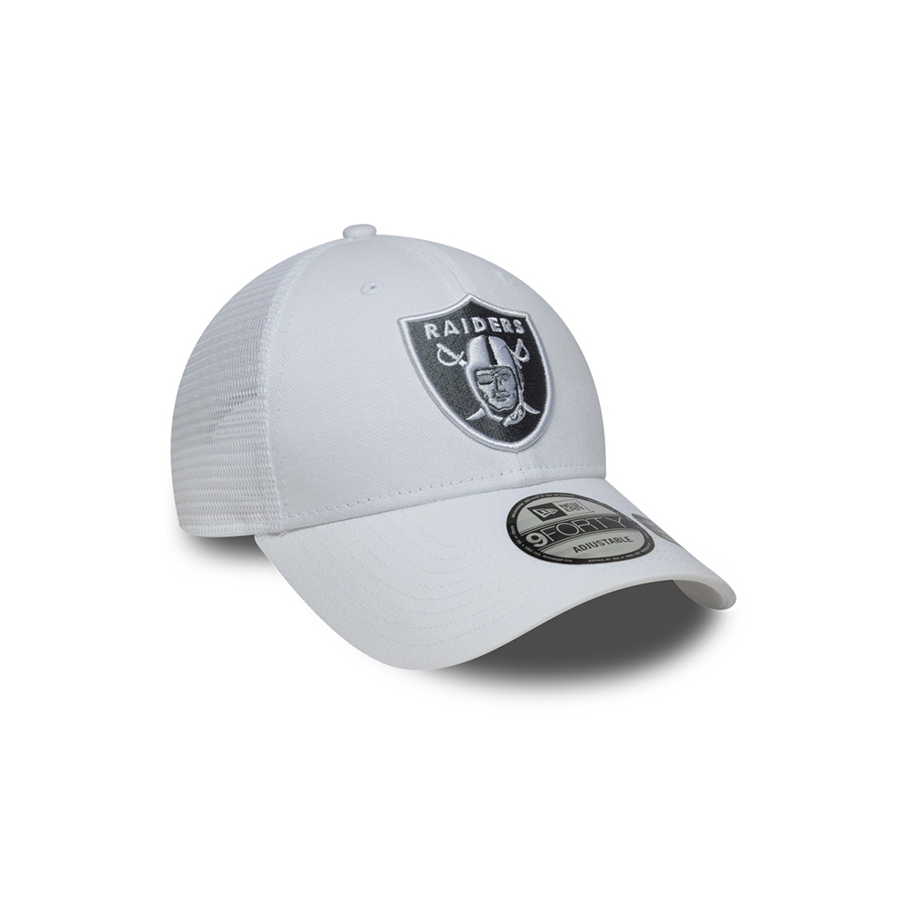 New Era قبعة تراكر 9Forty ‏Las Vegas Raiders — أبيض — صورة 3