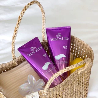โลชั่นเผือก AGAIN AURA WHITE BODY LOTION 200ML