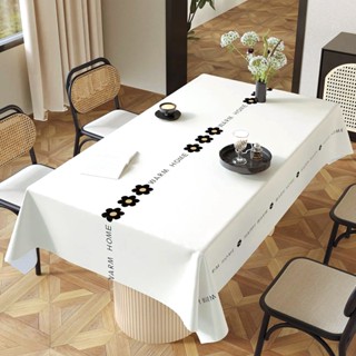 ผ้าปูโต๊ะ สีขาว เรียบง่าย กันน้ำ กันน้ำมัน กันคราบ ทนความร้อ…
