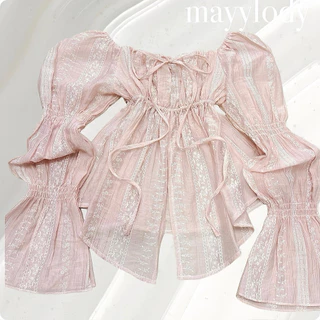 💓mayylody💓 YAYA TOP #เสื้อญาญ่า ผ้าพิมพ์ลาย ลุคสวยแพงมาก (อก -38 ) รับซัมเมอร์ 🌷🪞🌤️🍃 ชุดไปทะเล ชุดไปคาเฟ่