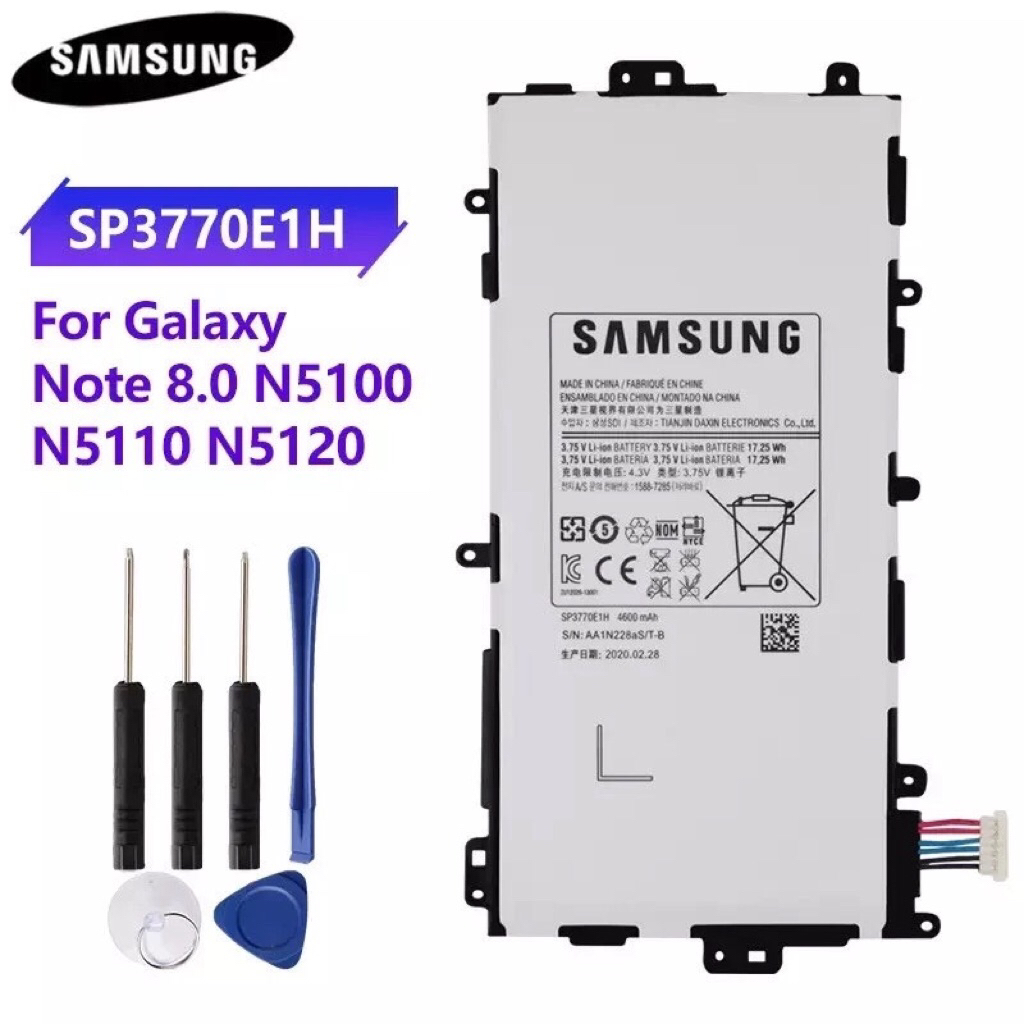 แบตเตอรี่ N5100 N5120 SP3770E1H สำหรับ Samsung Galaxy หมายเหตุ 8.0 8 3G GT-N5100 GT-N5110 แท็บเล็ต T
