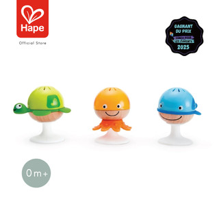 Hape Stay-put Rattle Set กระดิ่งติดโต๊ะ 3 ชิ้น แรกเกิดขึ้นไป