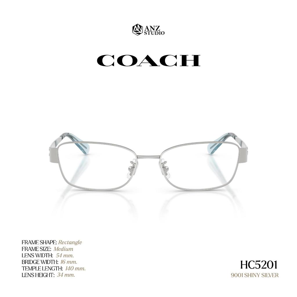 ANZ STUDIO إطار نظارة COACH ‏HC5201 مستطيل معدني — صورة 6