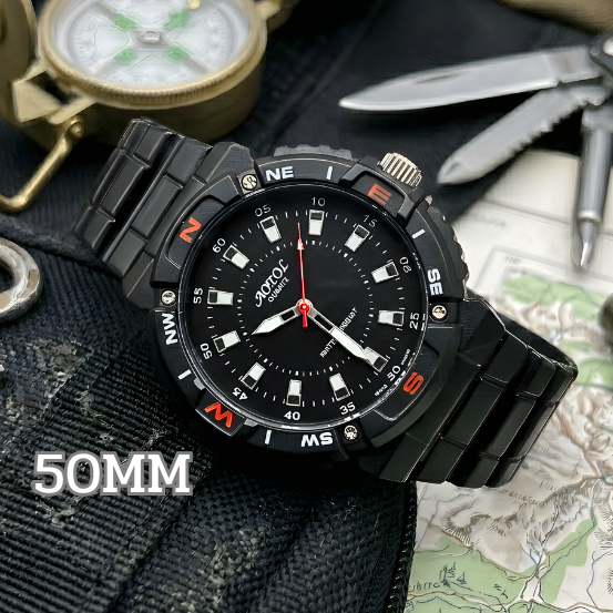 AOPOL #1702 นาฬิกาข้อมือสายยางเรซิ่น หน้าปัด50มม. พร้อมส่ง