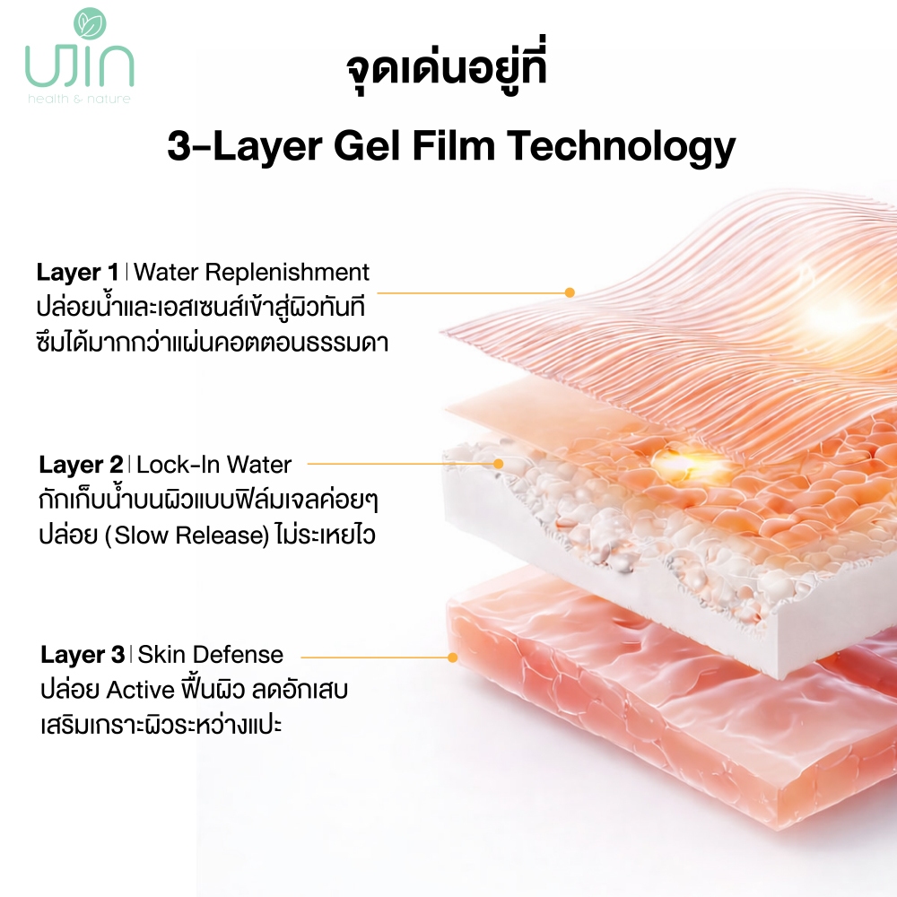UJIN CICA-HYA ESSENCE PADS ยูจิน ซิก้า-ไฮยา เอสเซนส์แพดส์ สีเขียว — صورة 8
