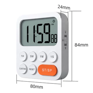 ROCKSHEAT ของแท้ นาฬิกาจับเวลาขั้นเทพ Digital Timer ตั้งสูงสุด 99 ชั่วโมง ปรับหน่วยรายชั่วโมง/5 นาที/1 นาที และ วินาที
