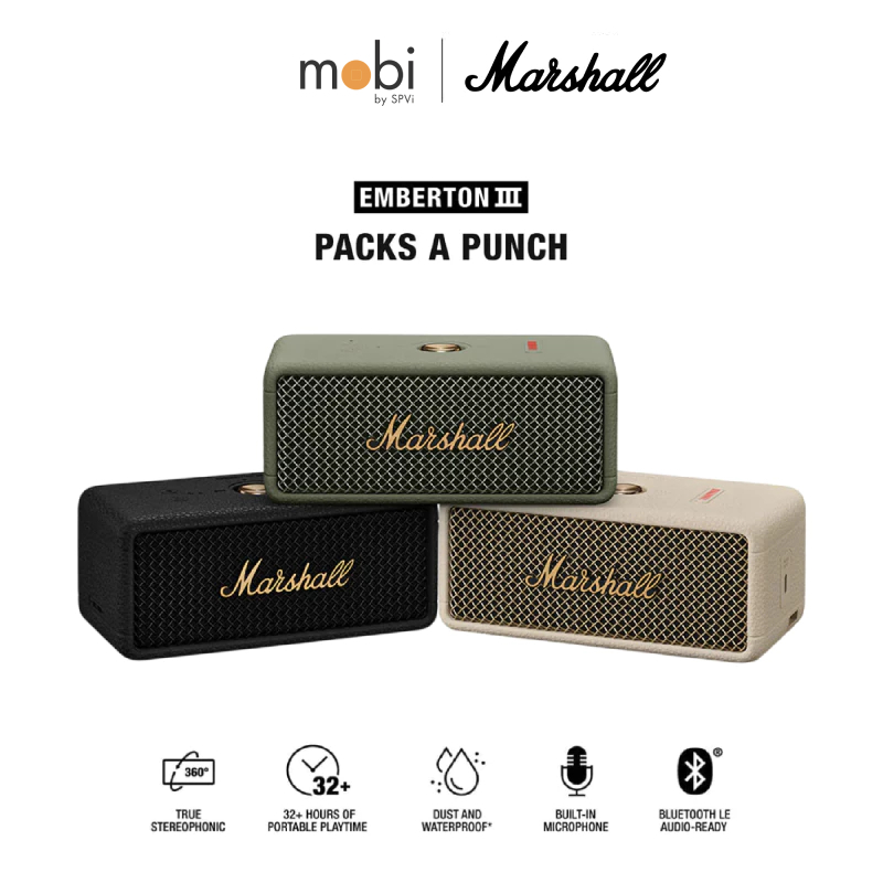 MARSHALL EMBERTON III BLUETOOTH SPEAKER ลำโพงมาร์แชล