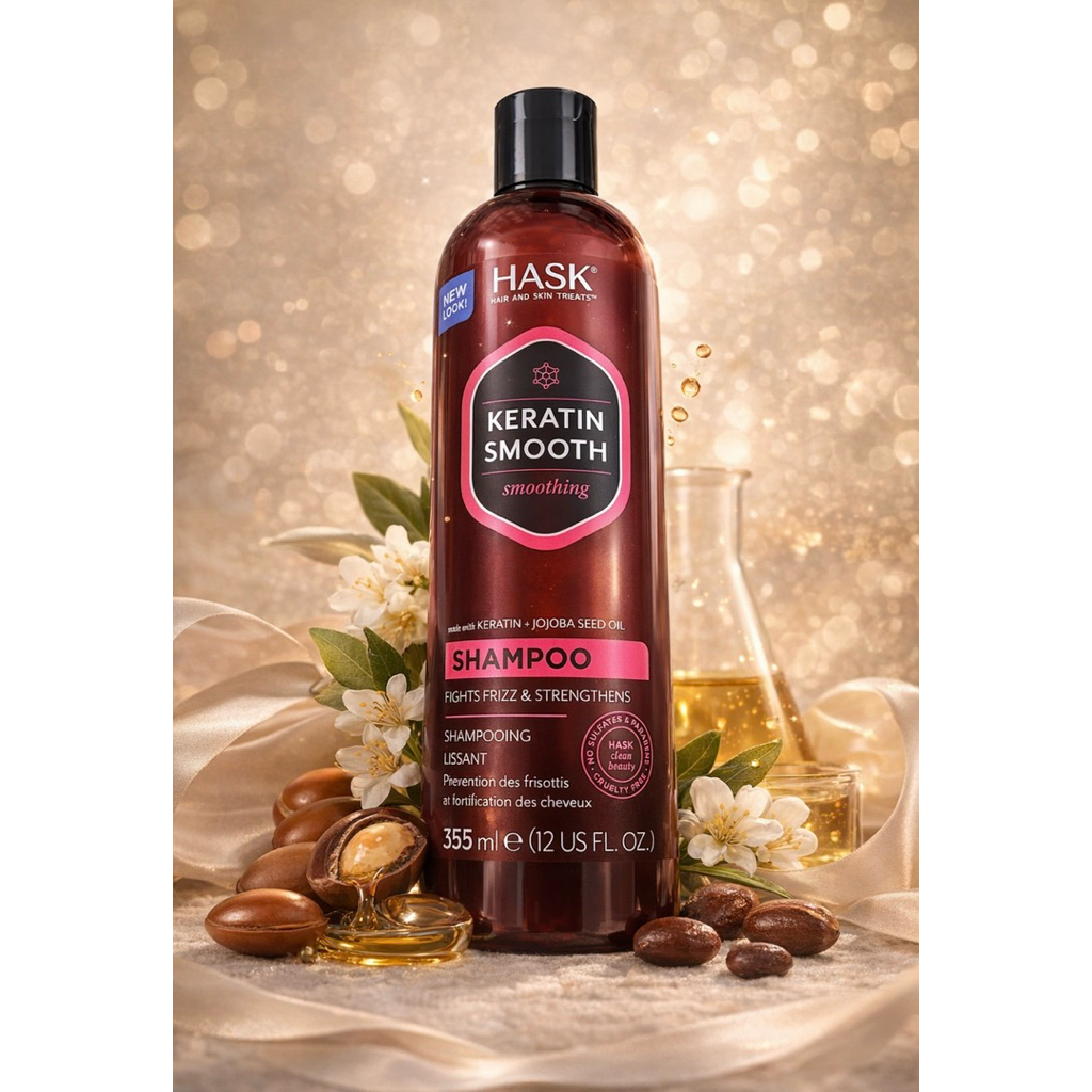 HASK keratin  smooth  Shampoo335ML