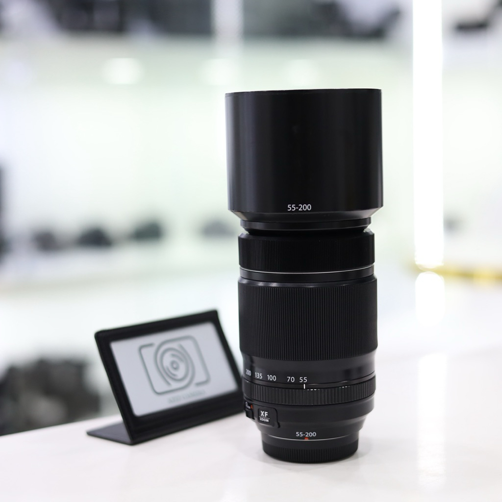 เลนส์ Fuji 55-200 f3.5-4-8 สภาพใหม่ การทำงานเต็ม​ระบบ​  ฝ้า รา ไม่มี เลนส์ซูมไกล