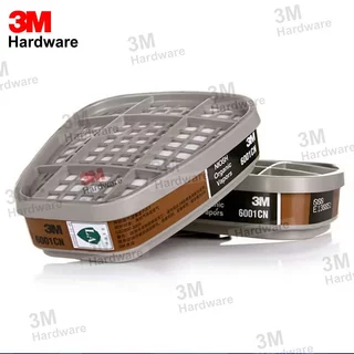 3M 6001 ตลับกรอง ของแท้ ตลับกรองป้องกันไอระเหยสารเคมี สี ทินเนอร์ ยาฆ่าแมลง กรองน้ำมัน 6001CN