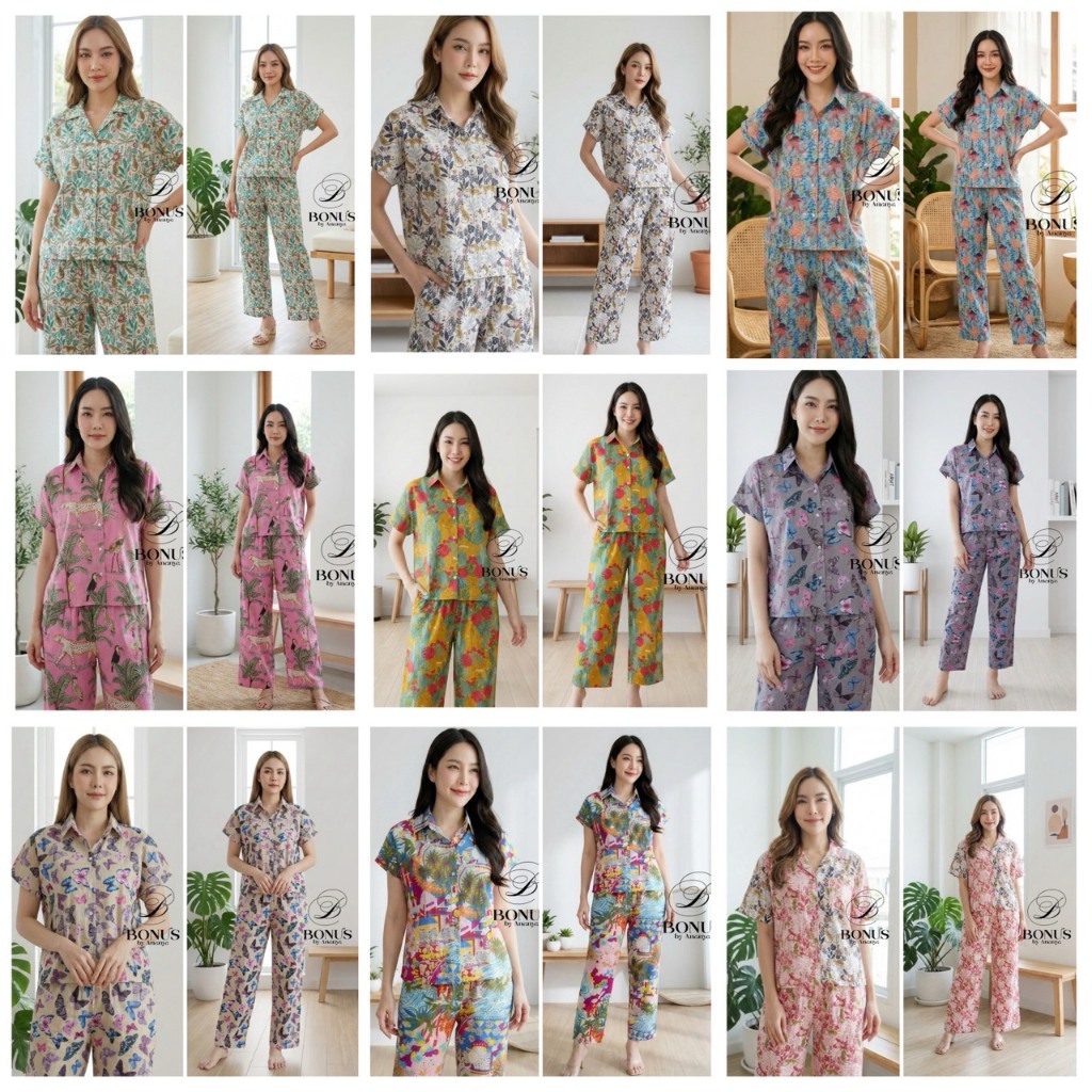 NADA52 ‼️‼️ New Collection‼️‼️  🌺Bonus by Ananya🌺    🌸🌸 New Arrivals🌸🌸   ชุดเซ็ตกางเกงขายาว