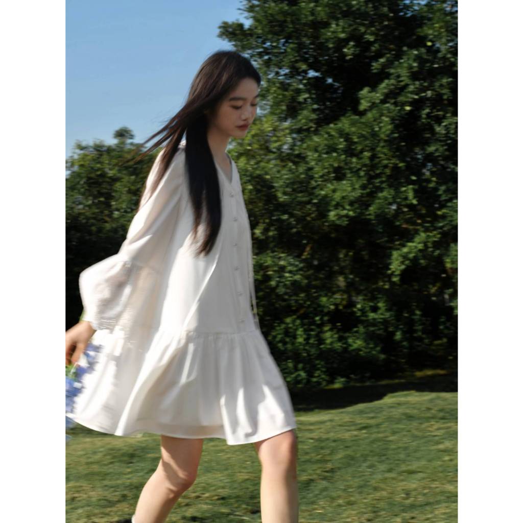 [Preorder] KUOSE : White Shirt Dress
