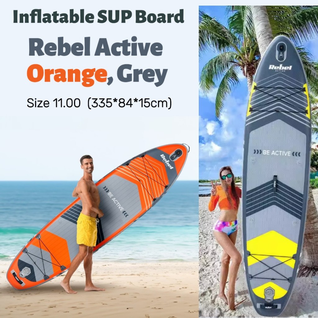 แพดเดิลบอร์ด Rebel Inflatable SUP Board Stand Up Paddle Board for Adults บอร์ด เป่าลม พร้อมอุปกรณ์  
