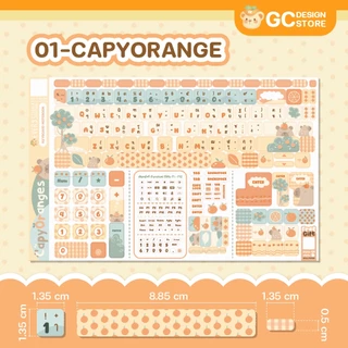 สติ๊กเกอร์ติดคีย์บอร์ด โน๊ตบุ๊ค Notebook -ไม่ทิ้งคราบกาว DIY ได้เอง เทคนิคพิเศษสีสวย ติดทน - N013-i