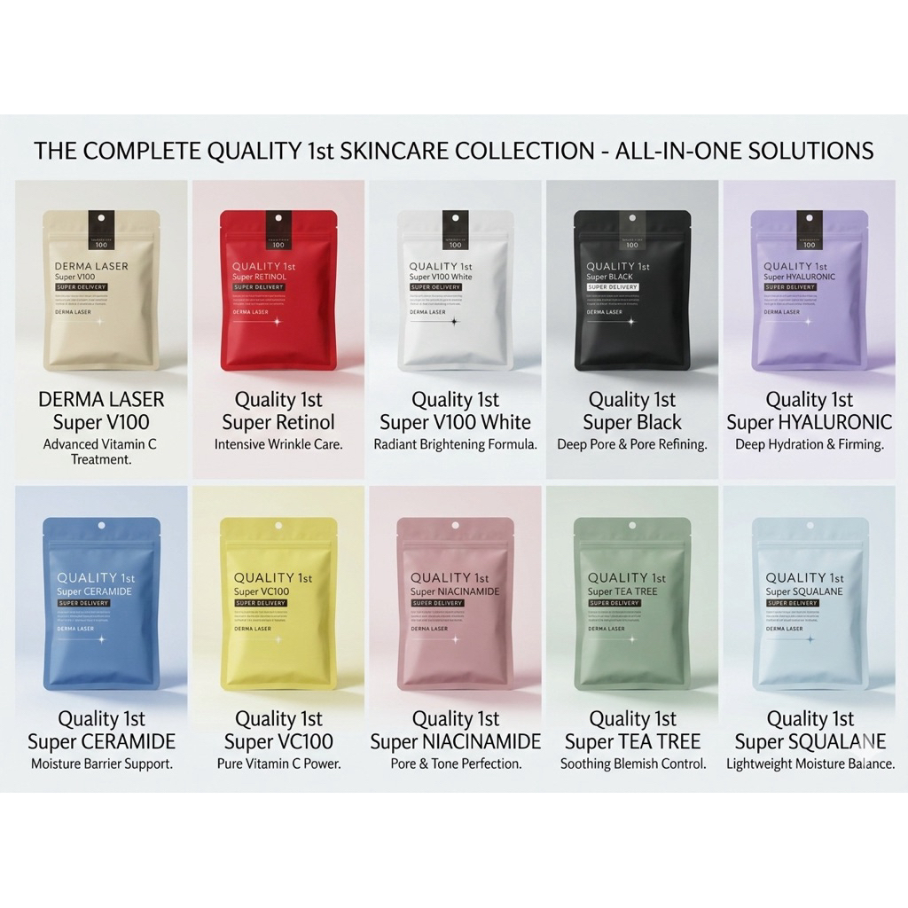 แผ่นมาร์คหน้า Quality 1st Derma Laser🇯🇵