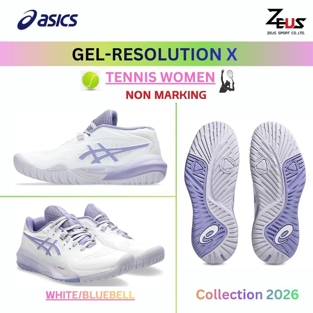 ASICS รองเท้าเทนนิสผู้หญิง [TENNIS WOMEN] GEL รองรับแรงกระแทกดี สำหรับ นักเทนนิสหรือ pickleball (แนะนำ +1 ไซส์)