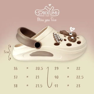 รองเท้าหัวโตพื้นนุ่มผู้หญิงลายหมี พื้นหนา 3 cm นุ่มพิเศษ Marco Pony รุ่น MP 2190 กันลื่น มี 6 สี