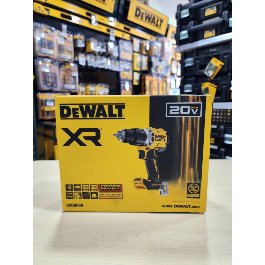 DEWALT DCD806N-B1 สว่านกระแทกไร้สายไร้แปรงถ่าน 20V Max (เฉพาะตัวเครื่อง) DEWALT