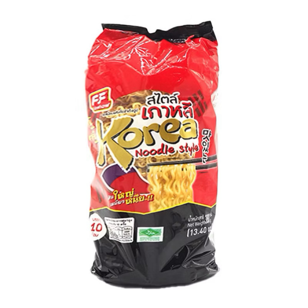 เอฟเอฟ บะหมี่อบแห้งกึ่งสำเร็จรูป สไตล์เกาหลี 380 ก. (FF Instant Dried Noodle Korea Style 380 g)