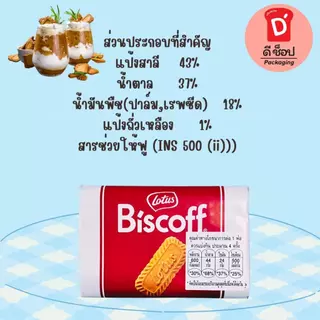 โลตัส บิสคอฟ บิสกิตคาราเมล 125g. แพ็ค 16 ชิ้น คาราเมลไลซ์ บิสกิต Biscoff Caramelised Biscuit Lotus Brand หอม กรอบ อร่อย