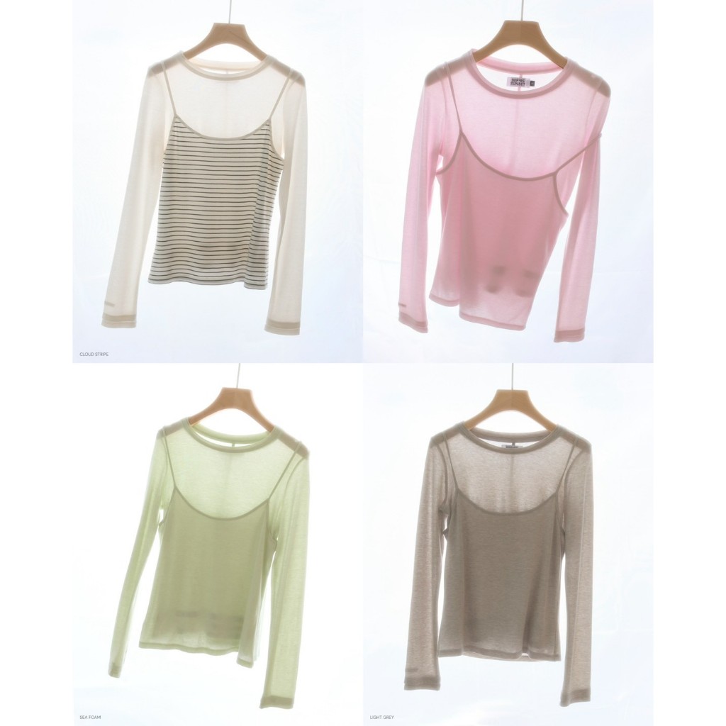 Before Sunset - Day Long-sleeve Layered Top เสื้อแขนยาวเลเยอร์ ใส่แยกชิ้น