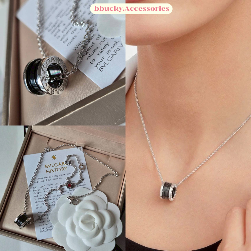 (B21) สร้อยคอ B สวยหรู ใส่ได้ทุกวัน ปั๊มชัด ลูกคุณสุดๆ ♡ ♡