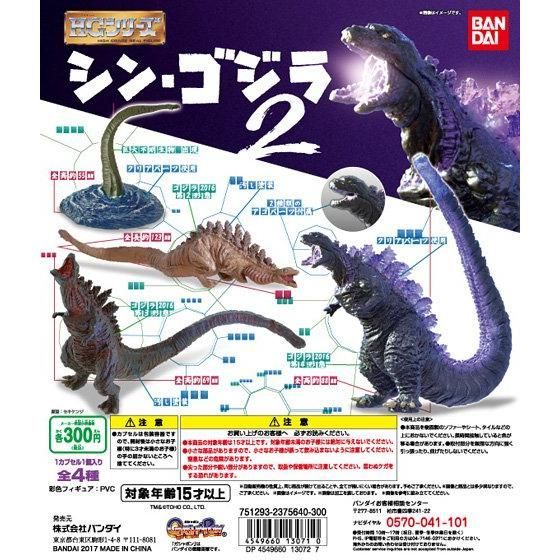 Gachapon Bandai HG Shin Godzilla 2 Year 2017 - กาชาปอง ชิน ก็อดซิลล่า ชุดที่ 2
