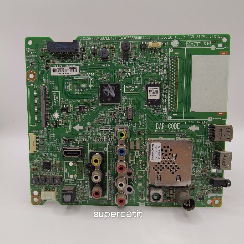 เมนบอร์ด LG รหัส EAX65388006(1.0)ใช้กับรุ่น 42LB551T , 49LB551T , 42LB561T , 49LB561T , 42LB620T , 4