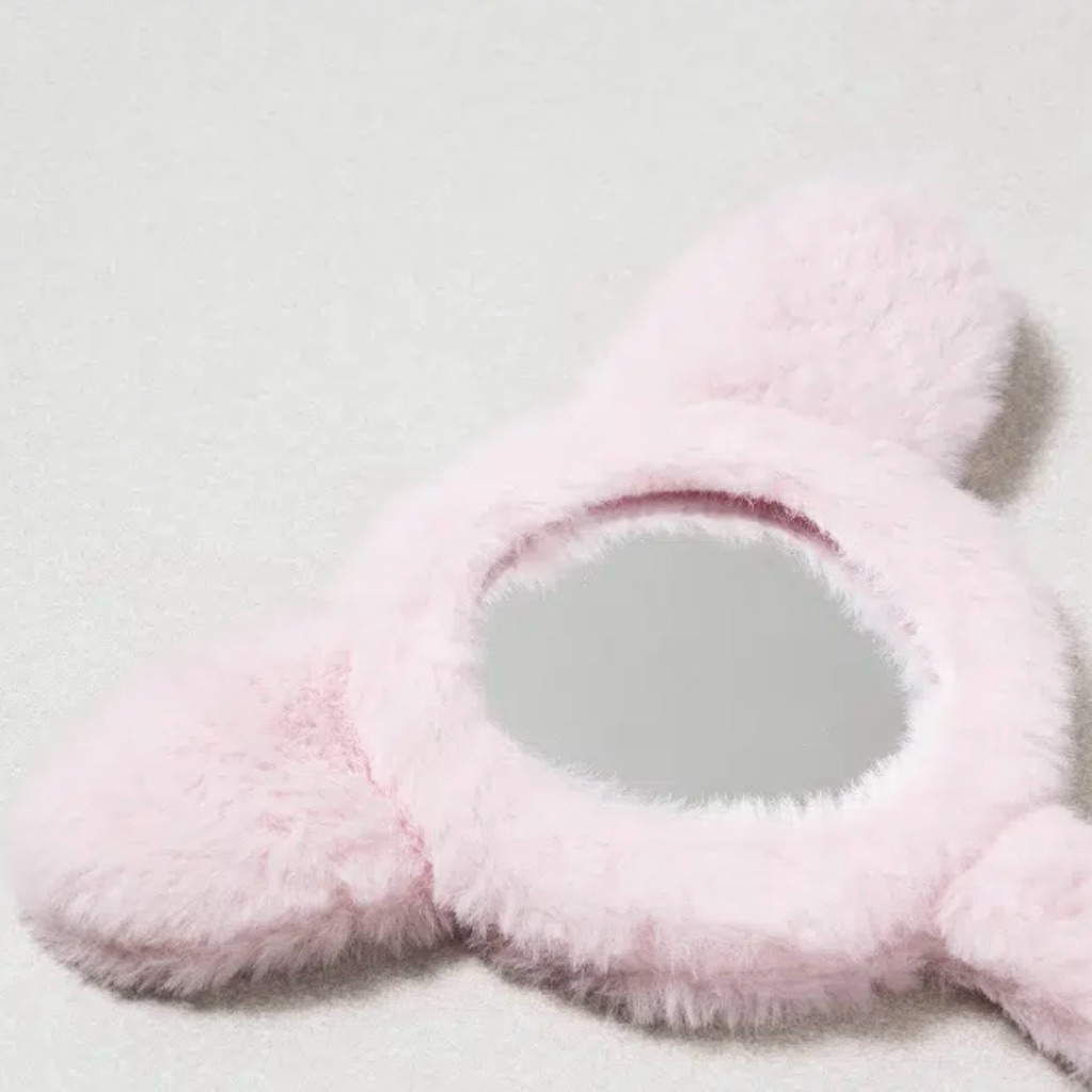 (Pre Oder) Daiso กระจกแต่งหน้ากระต่ายชมพู ขนาด 25*22cm ราคา ถูกที่สุด ดีลบีเคเค แกลเลอรีภาพที่ 4