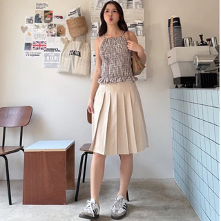 !NEW EMMA LONG PLEATED SKIRT! รุ่นใหม่ กระโปรงยาวจีบพลีทสุดคิ้ว* (รบกวนอ่านรายละเอียดก่อนสั่งซื้อ)