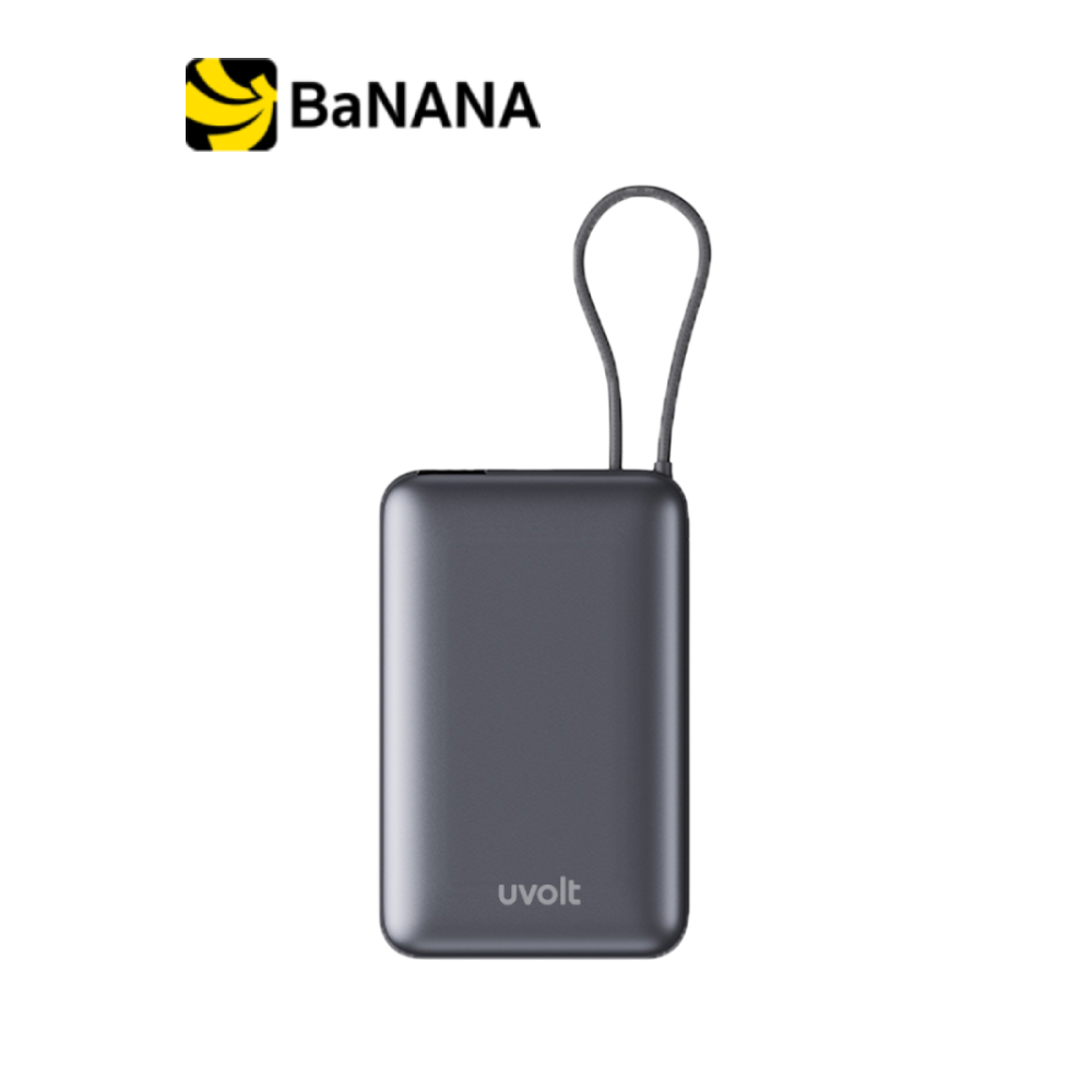 พาวเวอร์แบงค์ UVolt 10000 mAh Wireless Magnet UVP10W-02 Titanium Gray (CCC) by Banana IT