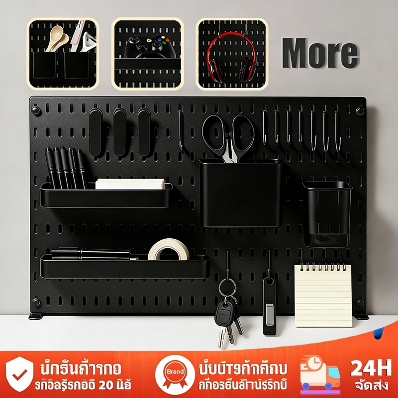 ชั้นวางของสำหรับคอมพิวเตอร์ตั้งโต๊ะ แผงติดผนัง ชั้นวางของบนโต๊ะ สไตล์มินิมอลสำหรับจัดเก็บบนโต๊ะ