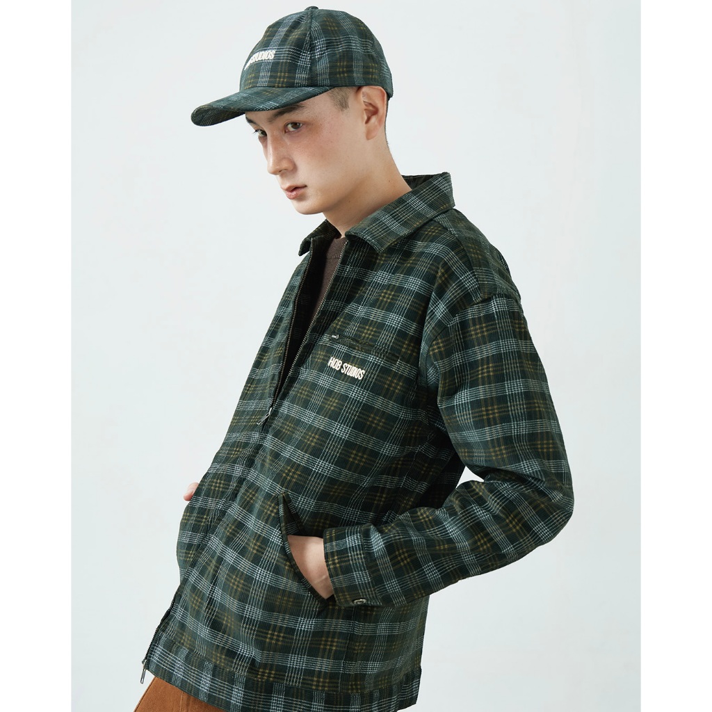 Plaid Corduroy Green Jacket HOB STUDIOS ทักแชทรับโค้ดลดเพิ่ม