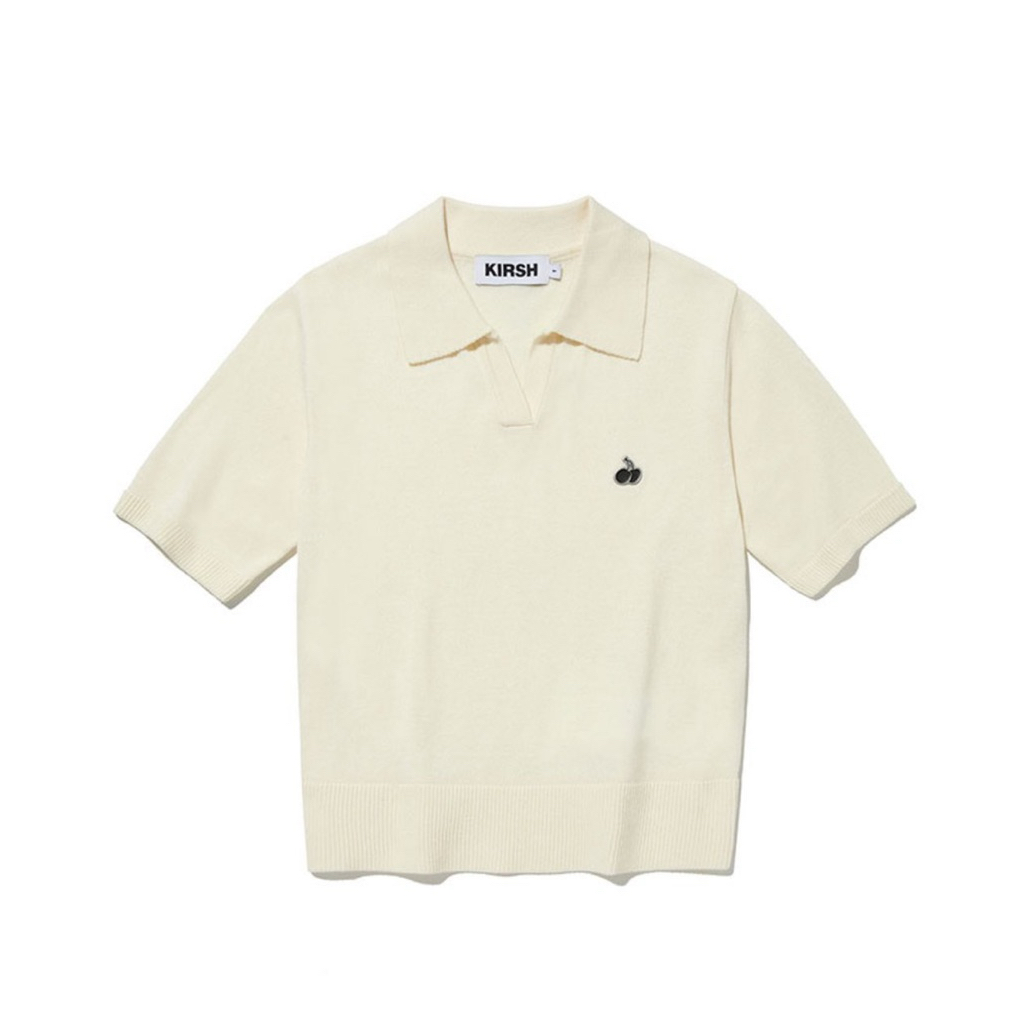 พร้อมส่ง Kirsh mono cherry open collar knit