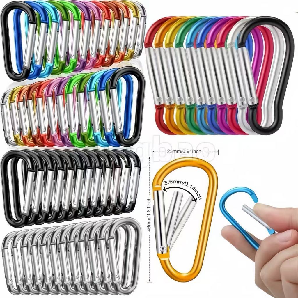 St.Kunkka  คาราบิเนอร์ Carabiners สแตนเลสสปริง ไม่เป็นสนิม แข็งแรง รับน้ำหนักได้ เหมาะกับ ไต่เขา โยคะ ฟิตเนส DIY