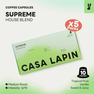 [แพ็ค5กล่อง] Coffee Capsules 5 Packs I กาแฟแคปซูล ระบบ Nespresso I 1กล่อง มี10แคปซูล I CASA LAPIN