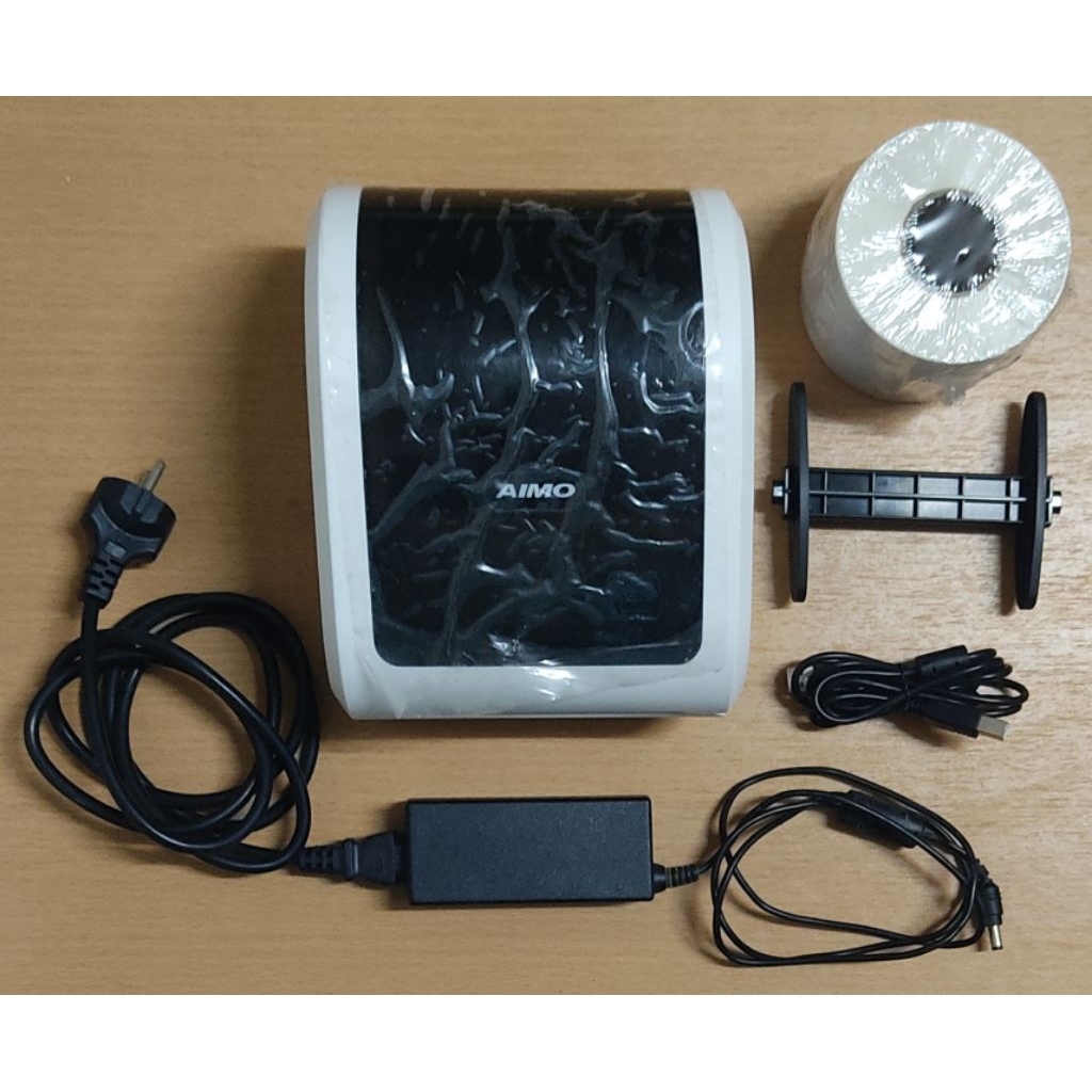 เครื่องพิมพ์ใบปะหน้า ยี่ห้อ AIMO รุ่น D520 เชื่อมต่อ USB/Bluetooth (สินค้ามือสอง) (สภาพใหม่) ใช้งานไ