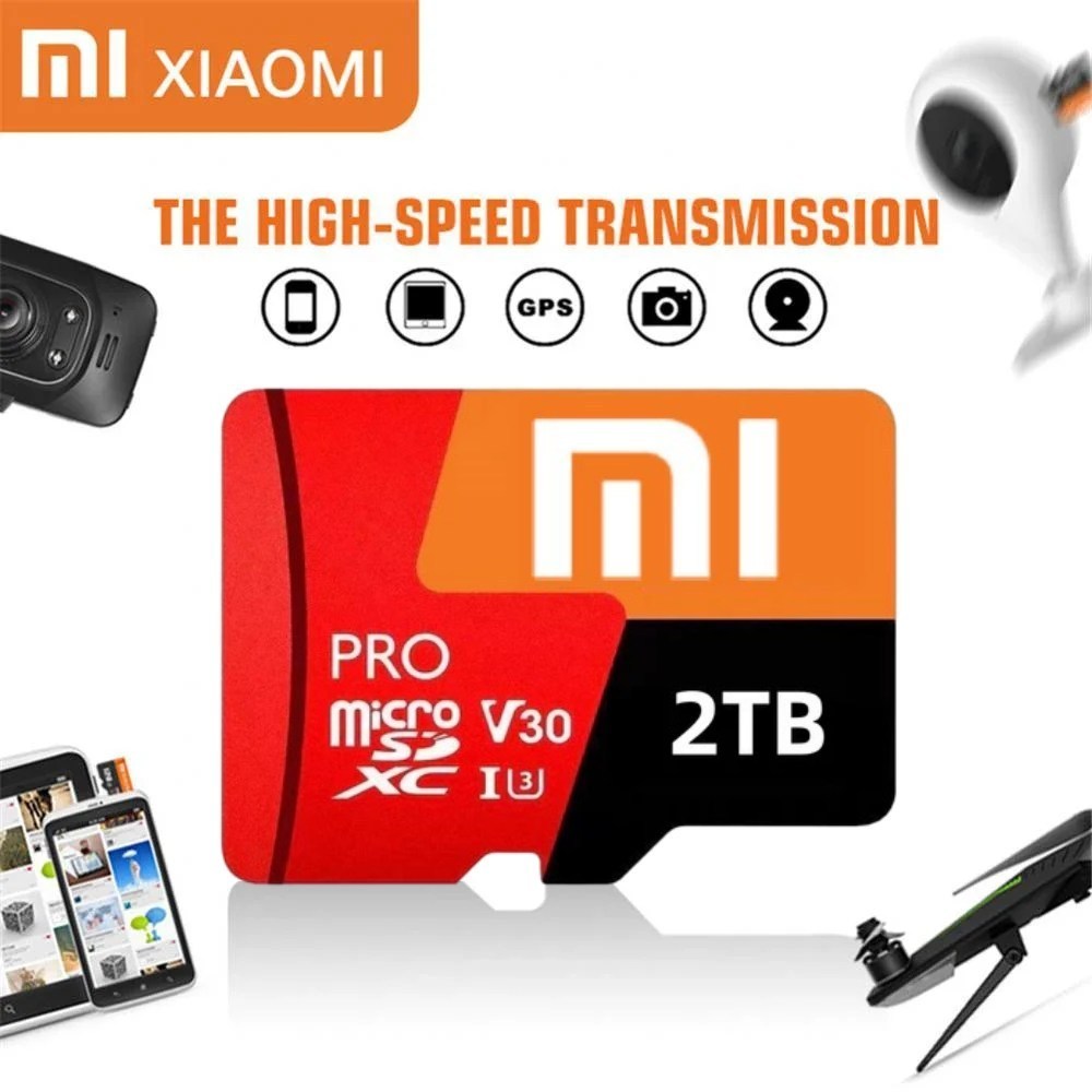 Xiaomi Micro TF SD Card Class10 SD Memory Card 1TB 512G U3 V30 Large Memory Flash Card For Phone Lap