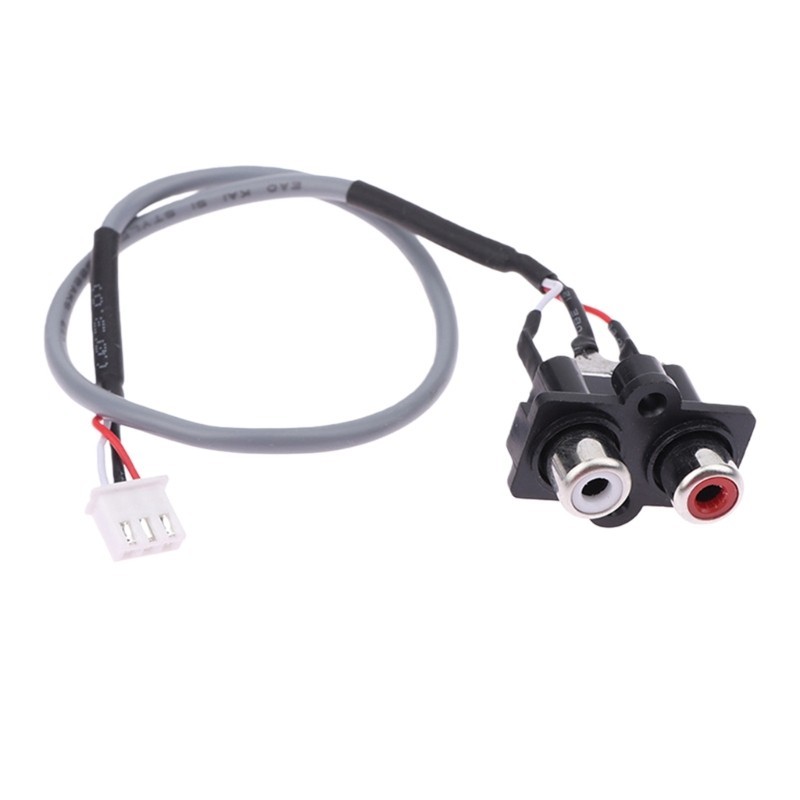 สายเชื่อมระบบเสียงเกรดสตูดิโอ 2RCA เปลี่ยนเป็น XH2.54MM 3Pin คุณภาพสูง