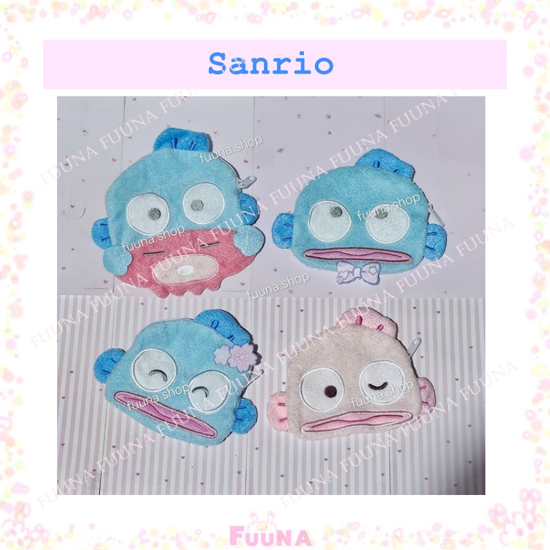 Sanrio gacha พวงกุญแจ กระเป๋าใส่เหรียญ Hangyodon (ฮันกียวดง) นุ่มนิ่ม Sanrio น่ารักมาก ของแท้จากญี่ปุ่น