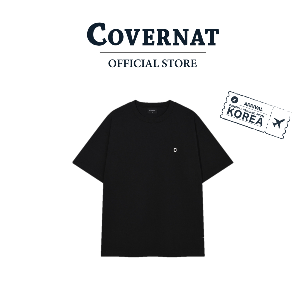 COVERNAT เสื้อยืดรุ่น Small C Logo T-Shirt Black (70012OSCSSU_S6BKXX)