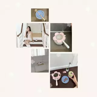GARNET 🌸 Sakura Alley Matcha Sifting Wand – เคสใส่ตะแกรงร่อนมัทฉะลายดอกซากุระ สีชมพู